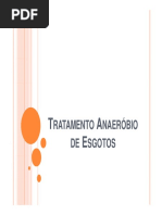 Tratamento Secundario de Esgotos Tratamento Anaerobio