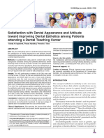 Satisfaction With Dental Appearance and Attitude Toward Improving Dental Esthetics Among Patients Attending a Dental Teaching Center