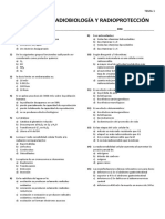 Radiobiología y Radioprotección - Modelo de Parcial 1