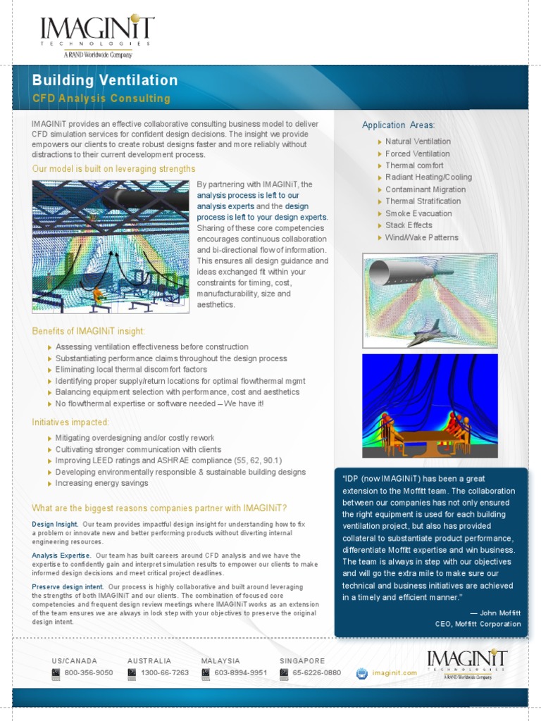 CFD Consulting for Building Ventilation | PDF | Ventilation ...