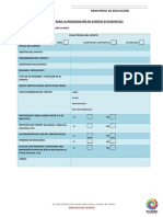 Formato de Ficha Tecnica y Planificacion de Eventos Estudiantiles 20150601