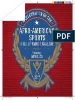 Program: A Celebration of The Afro-American Sports Hall of Fame & Gallery