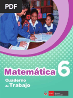 Cuaderno de Trabajo Matemática 6° PRIMARIA - MINEDU - 2017- Unidad 1 - DESARROLLADO