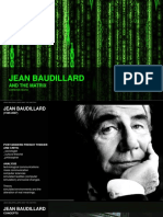 Jean Baudillard: and The Matrix