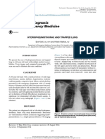Visual Diagnosis in Emergency Medicine: Hydropneumothorax and Trapped Lung
