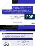 Cálculo de Parametros Estadisticos en Hidrologia Mediante La