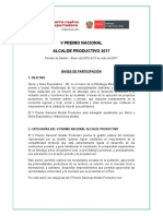 V Premio Nacional Alcalde Productivo 2017 PDF