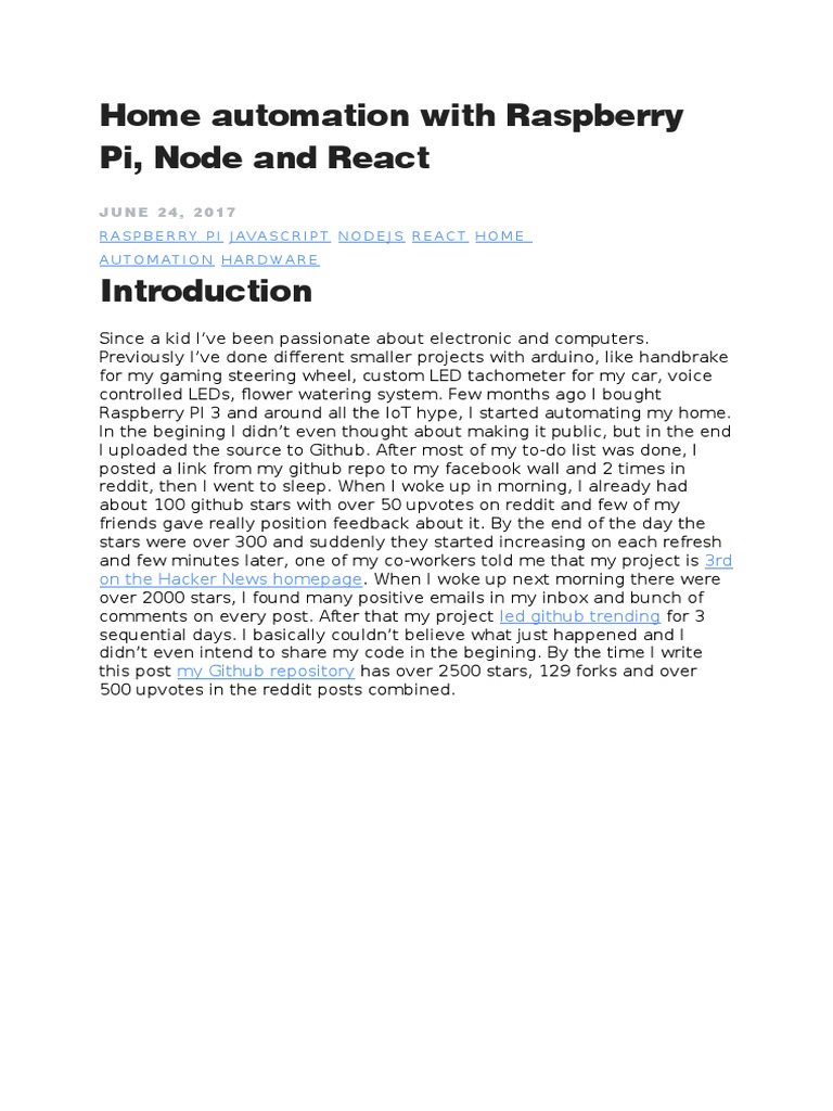 Home Automation With Raspberry Pi Circuit Diagram