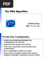 The RSA Algorithm