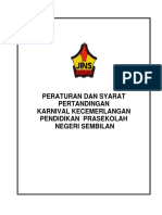 New Syarat Dan Peraturan Karnival Sukan Prasekolah PKT n9 2015