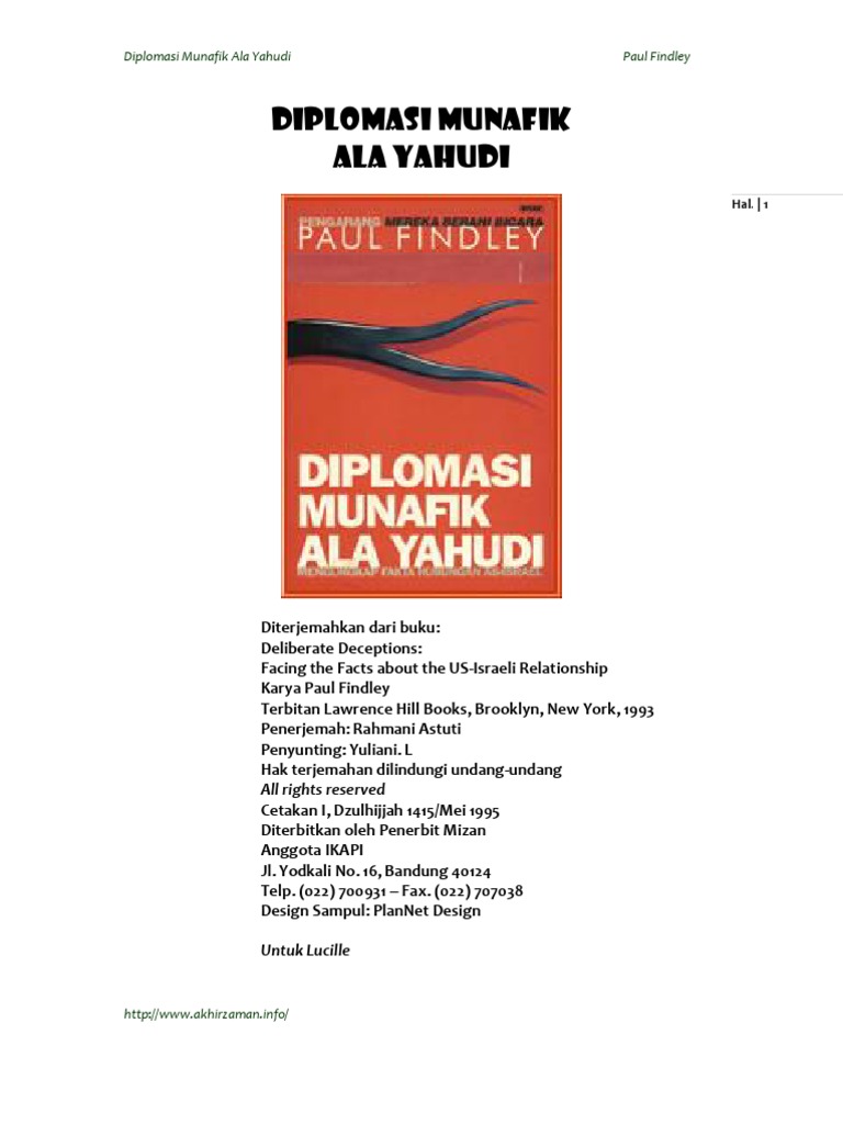 Diplomasi Munafik Ala Yahudi