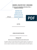 Matriz de Análisis de Artículos de Investigación