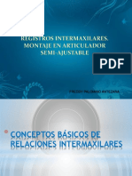 Relaciones Intermaxilares en Protesis Parcial Remobible