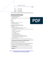 Cooling Load Calculation Procedure