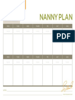 Nanny Plan: Mm/dd/yy - Mm/dd/yy