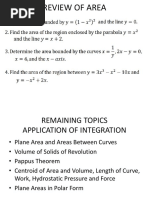 Lecture Notes On Application of Integration