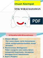 Pertemuan Keempat: Karakteristik Wirausahawan