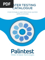 Palintest Water Testing Catalogue