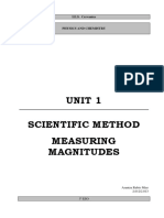 Scientific Method and Measuring Magnitudes