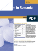 Taxation in Romania: Corporate Taxes at A Glance