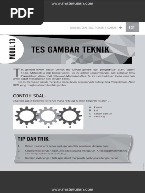 Contoh Soal Test Gambar Teknik