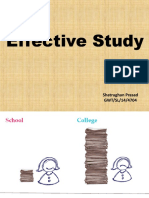 Effective Study: Shatrughan Prasad GWT/SL/14/4704