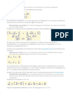 Propiedades Multiplicacion y Factor Comun