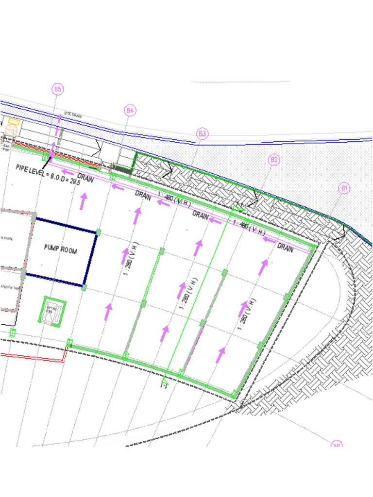 Site drainage design plan | PDF | Hydraulic Engineering | Hydraulics