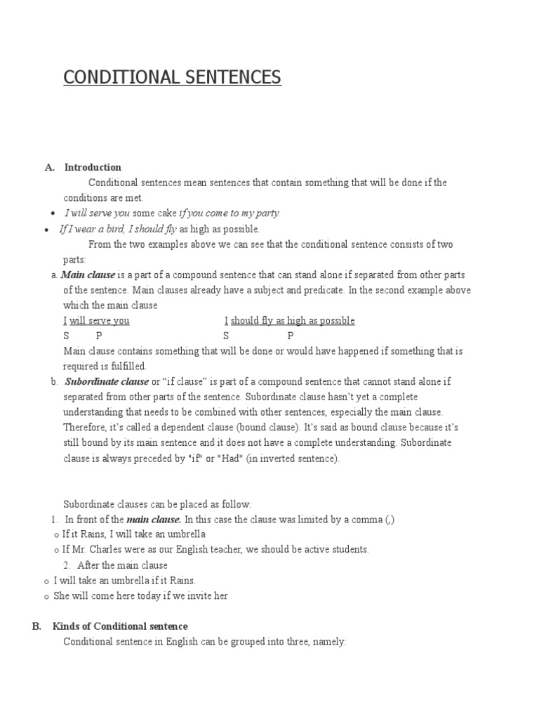 Contoh Kalimat Conditional Sentence Present Unreal - Simak 