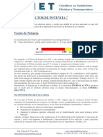 Compensacion de Energia Reactiva o Factor Potencia