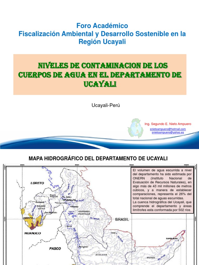 Contaminación en el Río Ucayali | PDF | Materiales naturales | Naturaleza