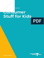 Consumer Stuff For Kids A Teaching and Learning Resource