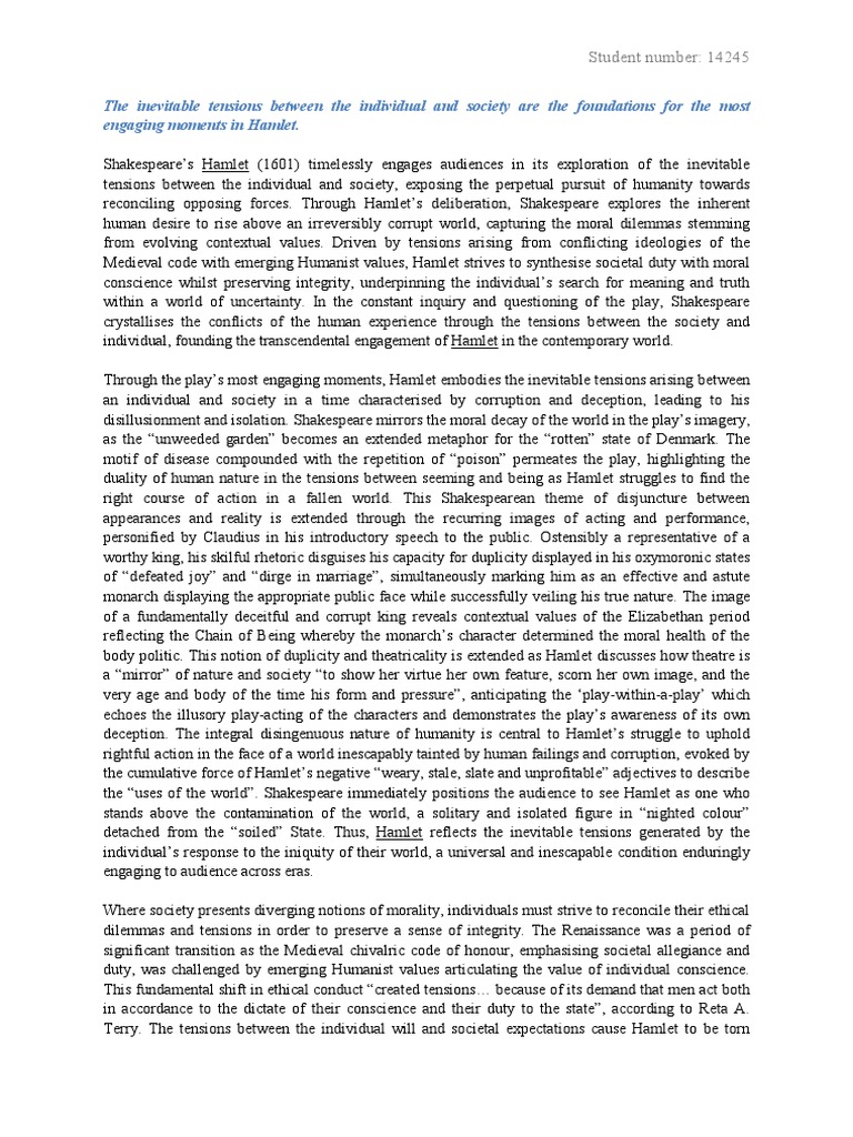 Hamlet introduction essay picture