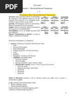 Module 1 - Recording Business Transaction