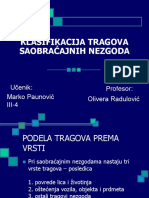 Klasifikacija Tragova Saobraćajnih Nezgoda.