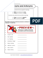 Synonyms Antonyms PDF