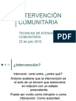 Tac - Teorico7 - Intervencion Comunitaria Luis Gimenez PDF