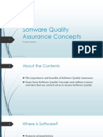 1- Software Quality Assurance Concepts