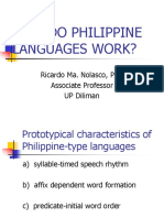 How Do Philippine Languages Work