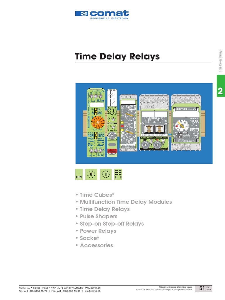 Time Delay Relays Circuit Diagram