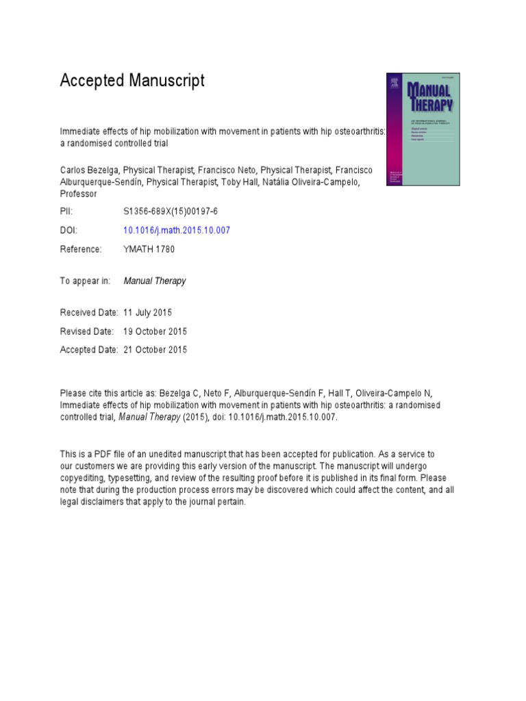 Manual therapy nags snags mwms