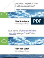 Live Demo: Zero-Downtime Update Using A Secondary Cloud Site