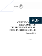 Cour des Comptes Rapport Certification 2017 Régime Général Sécurité sociale 