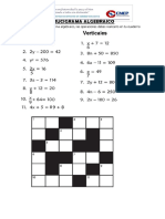 Crucigrama Algebraico