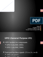 Featues All Signals of GPIO Connection of Signals On A Port Flowchart Input and Output of GPIO