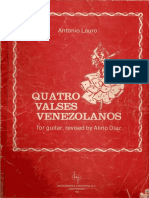 Four Venezuelan Waltzes for guitar by Antonio Lauro