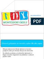 Montessori Okulu İlk Tanıtım Broşürü