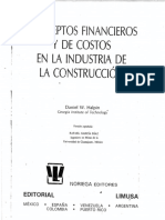 Conceptos Financieros y de Costos en La Industria de La Construcion