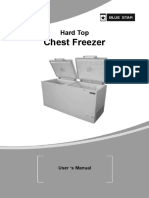 Blue Star Hard Top Chest Freezers User Manual