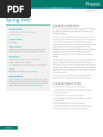 Pivotal EDU SpringWeb Datasheet